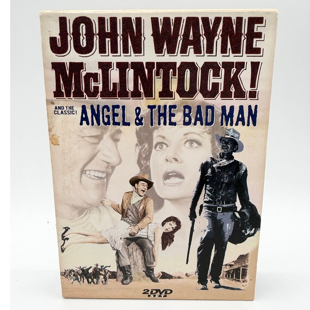 John Wayne McLintock Angel the Badman 2 DVD Set Western Classics Double Movie